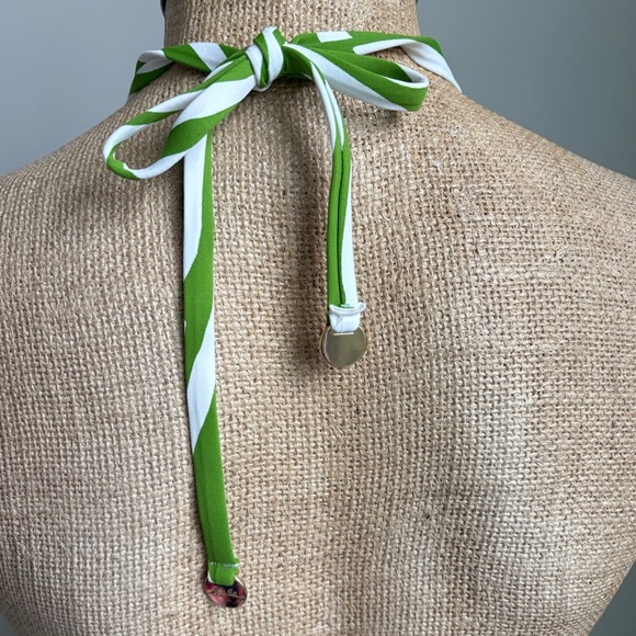 Anne Cole Green Zebra High Neck Tankini Swim Top XL NEW! - Picture 5 of 7